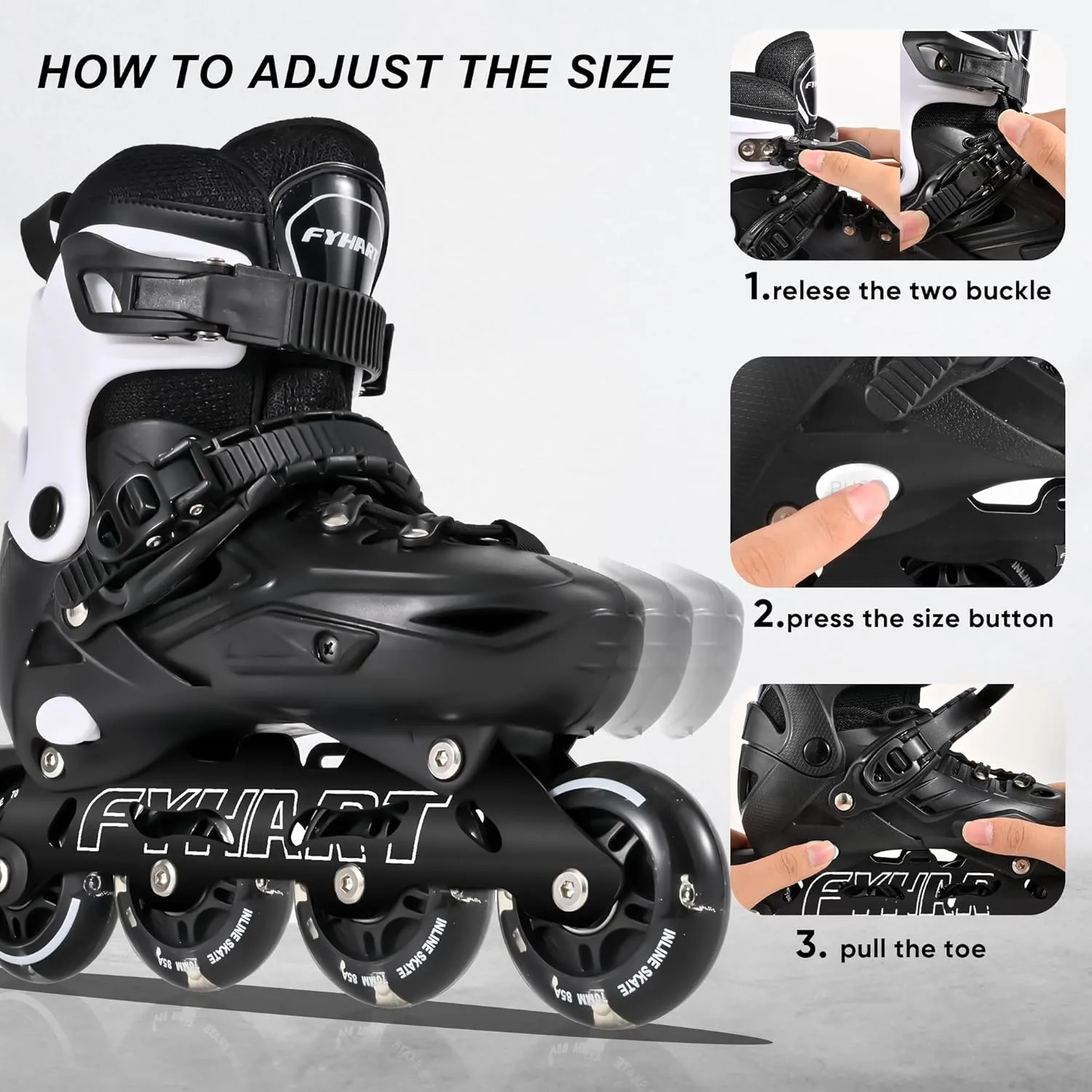 Inline Skates für Kinder und Erwachsene – Bild 2 von 7