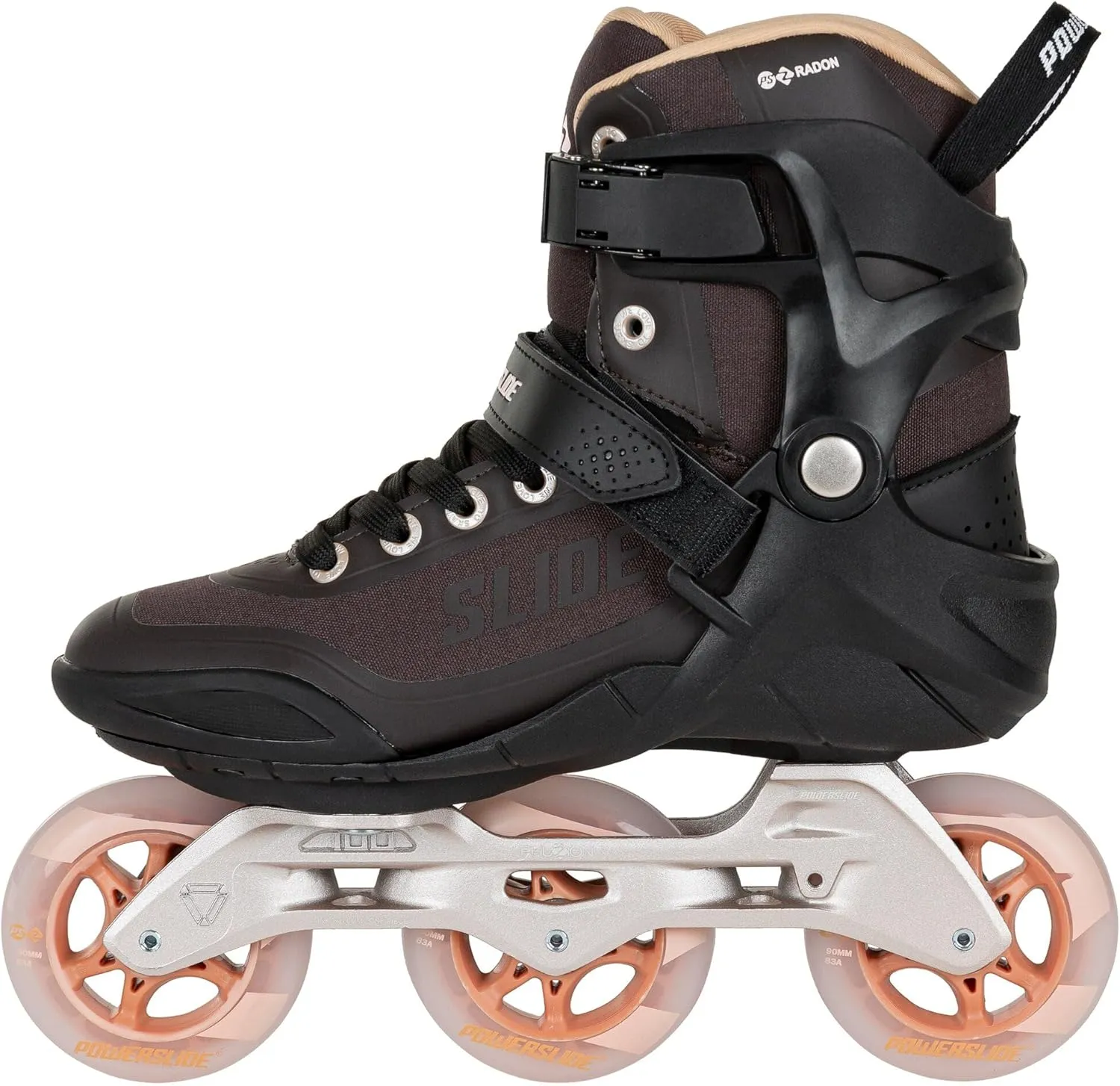Powerslide Inline Skate Phuzion Radon Bronze 90, für Fitness, für Damen und Herren 38 – Bild 6 von 9