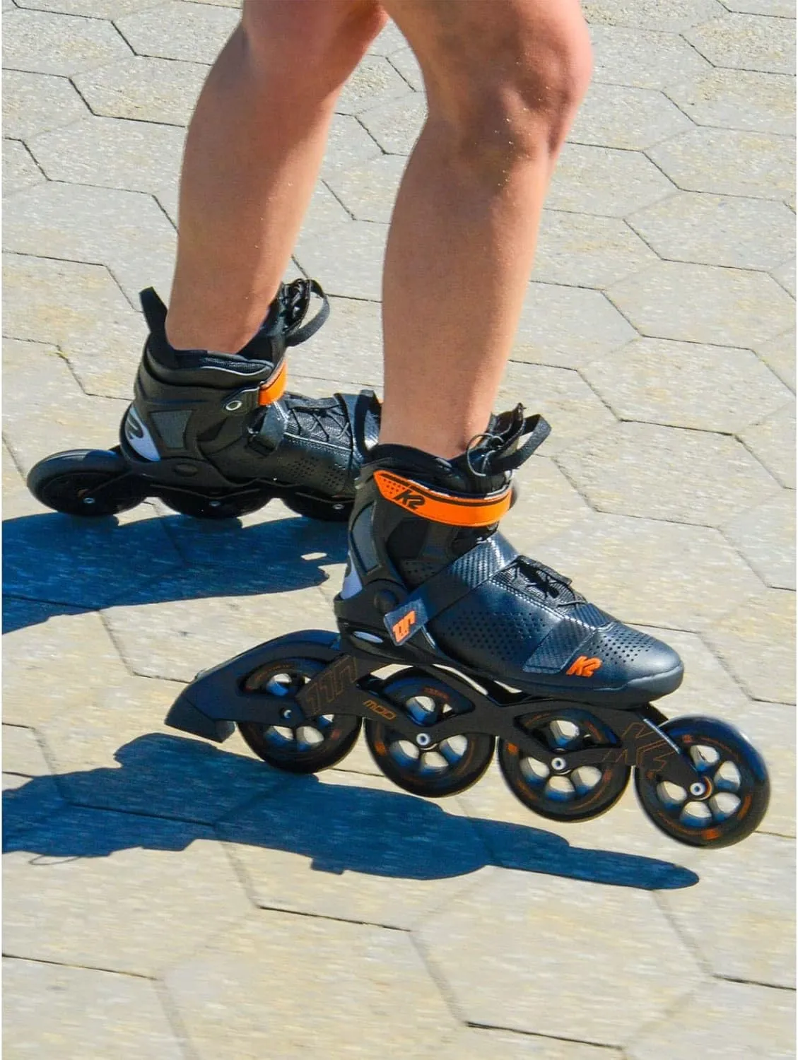 K2 mod 110 inline skates schwarz orange – Bild 6 von 7