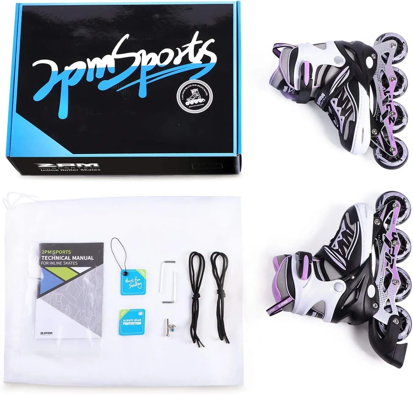 2PM Sports LED Light-Up Kids Adjustable Inline Skate – Bild 7 von 7